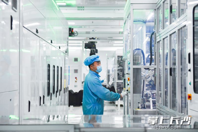 湖南德赛电池员工工作场景。长沙晚报全媒体记者邹麟摄