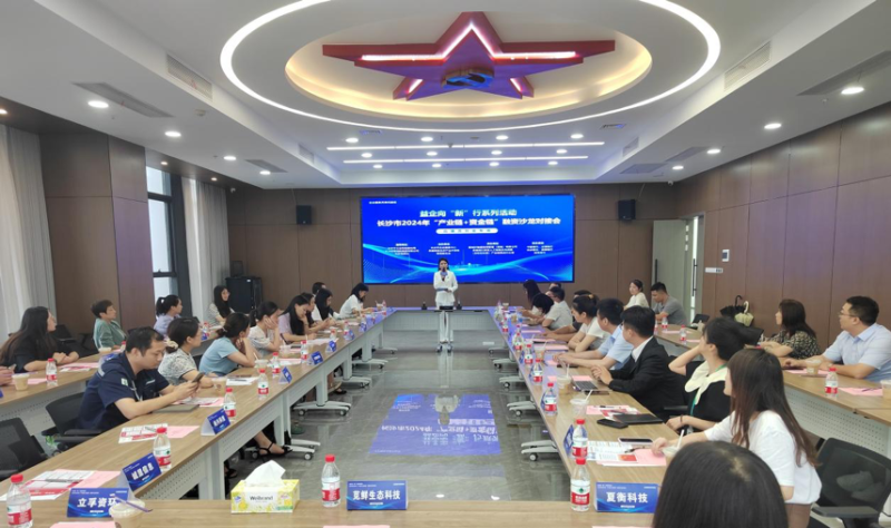 长沙市2024年“产业链+资金链”融资沙龙对接会。长沙晚报通讯员 陈林 供图 长沙市2024年“产业链+资金链”融资沙龙对接会。长沙晚报通讯员 陈林 供图