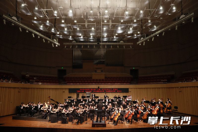 “雅韵三湘·音乐经典”2024湖南音乐季——“动画里的交响乐”音乐会现场。