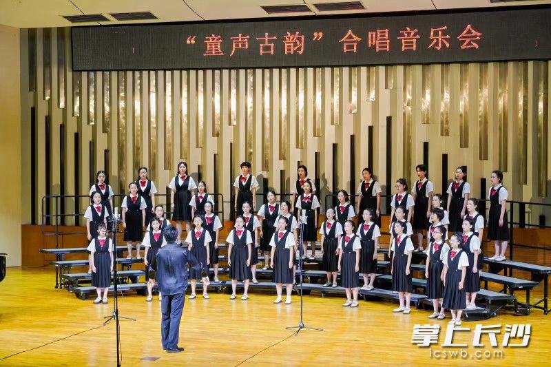 7月14日，“童声古韵”合唱音乐会现场。