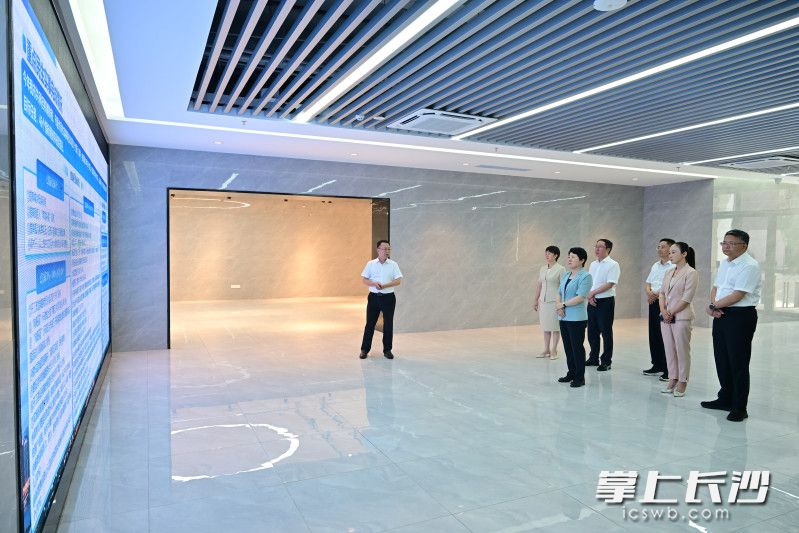 7月17日下午，省委常委、市委书记吴桂英在长沙市第二工人文化宫调研“十个重大民生项目”推进情况。