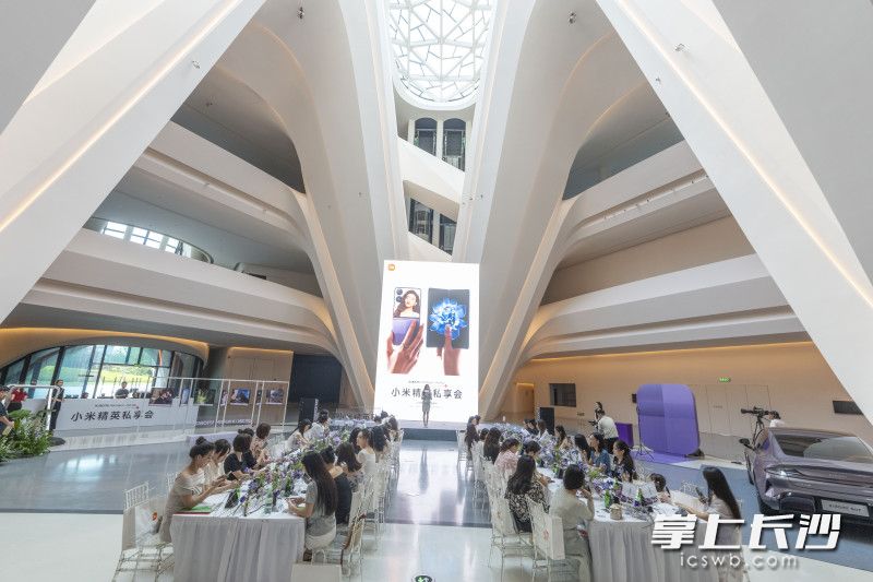 7月21日下午，小米精英私享会长沙站在长沙梅溪湖文化艺术中心艺术馆举办。图片均为长沙全媒体记者 邹麟 通讯员刘乐摄