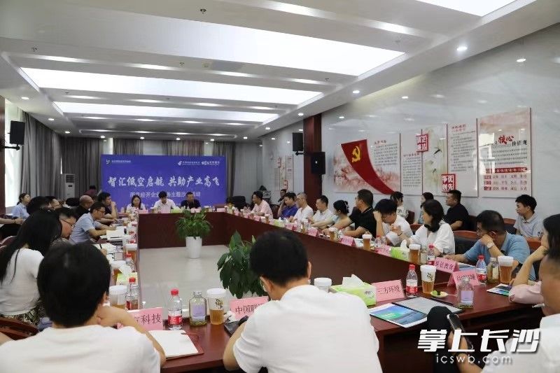 “智汇低空启航，共助产业高飞”主题服务沙龙活动现场。长沙晚报通讯员 骆杨 供图