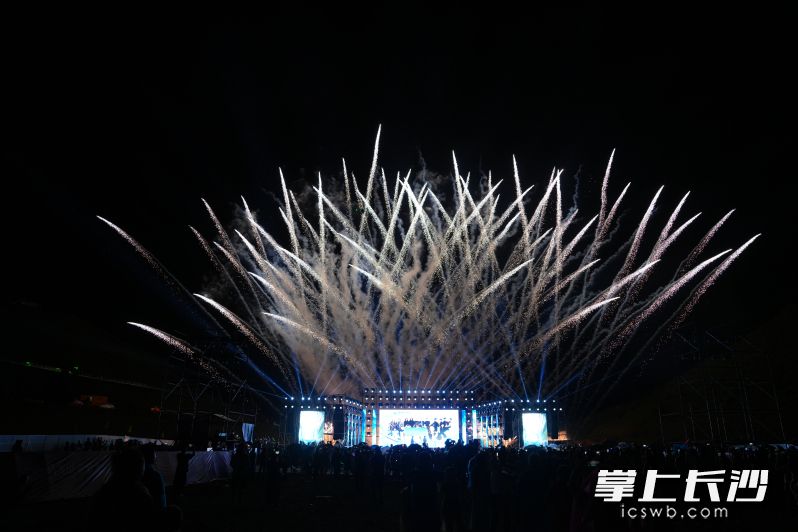 绚丽多姿的烟花表演。 绚丽多姿的烟花表演。