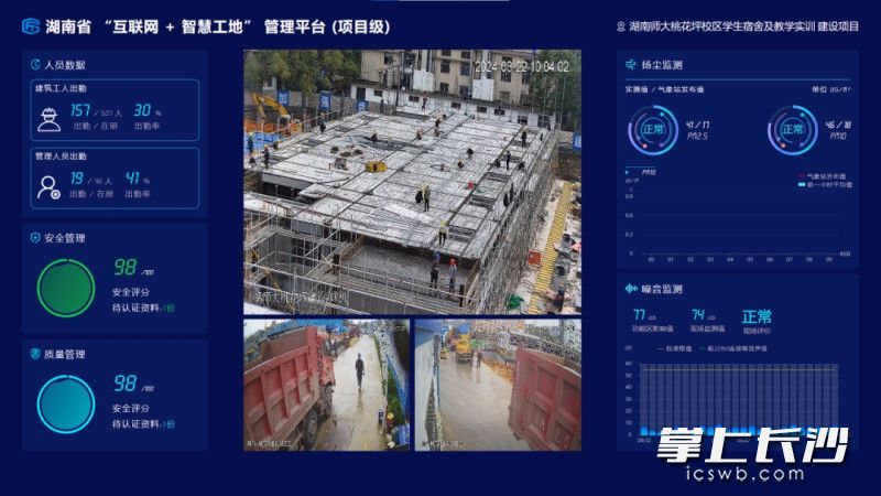 湖南师范大学桃花坪校区学生宿舍及教学实训项目智慧管理平台。