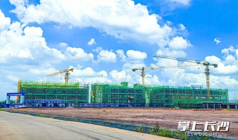 正在火热建设中的湖南明瑞制药重大创新原料药基地。