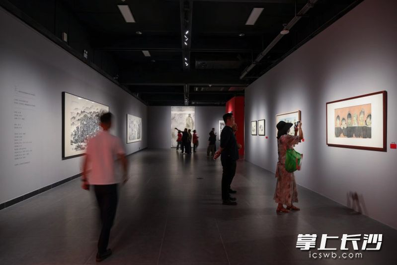 展览现场。 均为长沙美术馆供图
