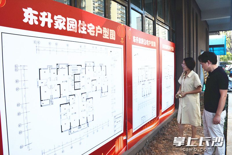 位于雨花区东山街道的东升家园保障性住房项目正在有序分房。  均为长沙晚报通讯员高兴摄