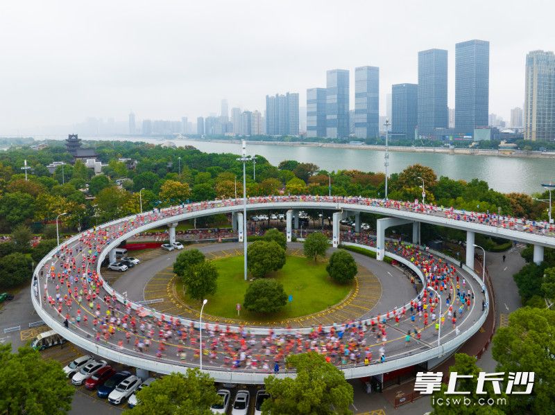 2024长沙马拉松盛况。长沙晚报全媒体记者 邹麟 摄
