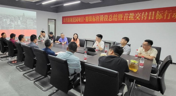 龙湾新城花园项目精装标杆阶段总结现场