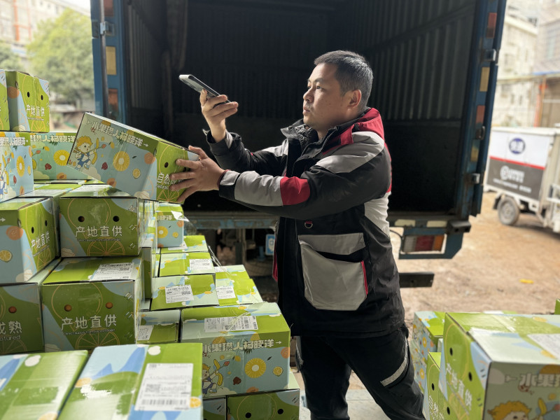 为了进一步助农惠农，湖南顺丰将快递价格较往年整体下调了30%。均为通讯员 杨倩 供图