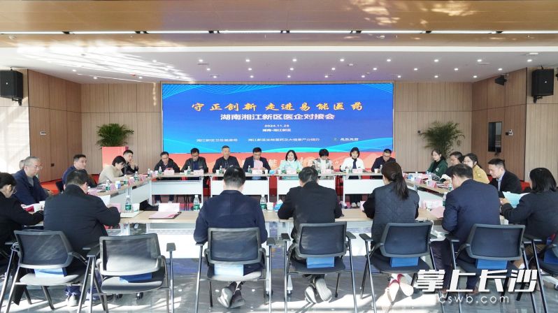 湘江新区举办医企对接会。通讯员供图