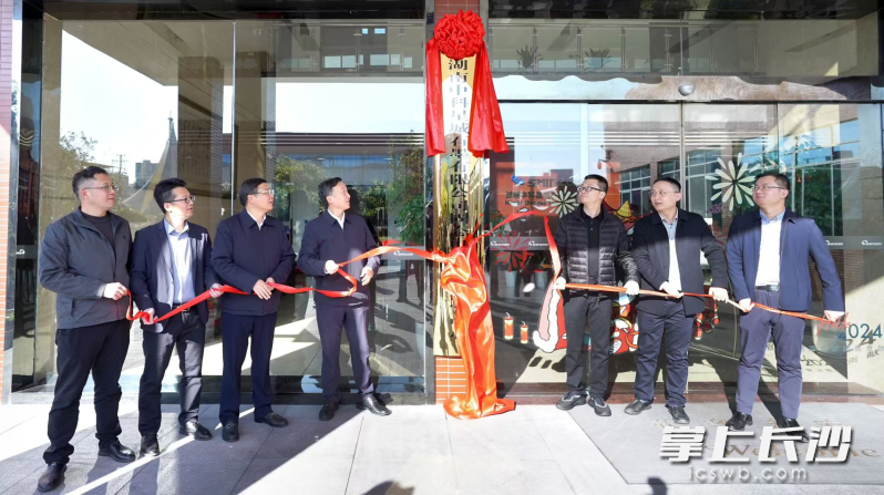 中科星城石墨固态电池材料研究中心揭牌成立，为宁乡市储能新材料产业又添新引擎。长沙晚报全媒体记者 张禹 摄