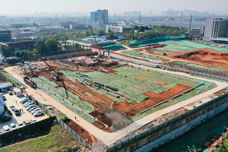 恒立液压长沙研发制造基地项目现场。长沙晚报通讯员  舒展 摄