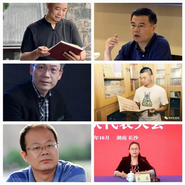从左到右：胡紫桂、崔向君、盛景华、梁理、谢超、吴萍