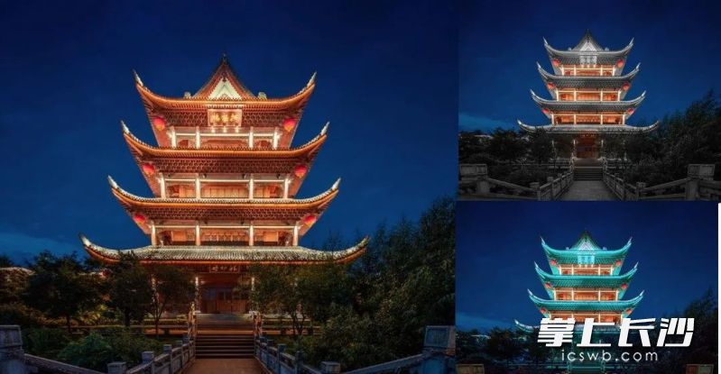 拱极楼节点照明提质升级解决方案效果图。