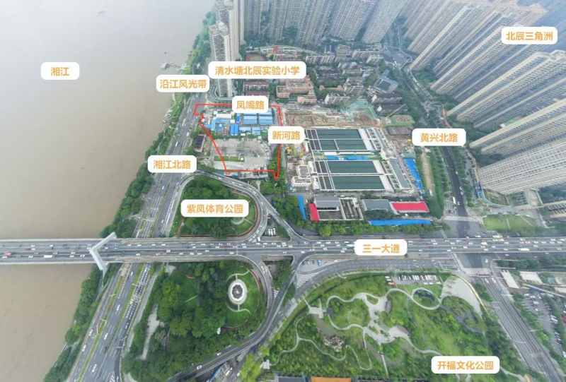 近日开福区临江地块成功出让。