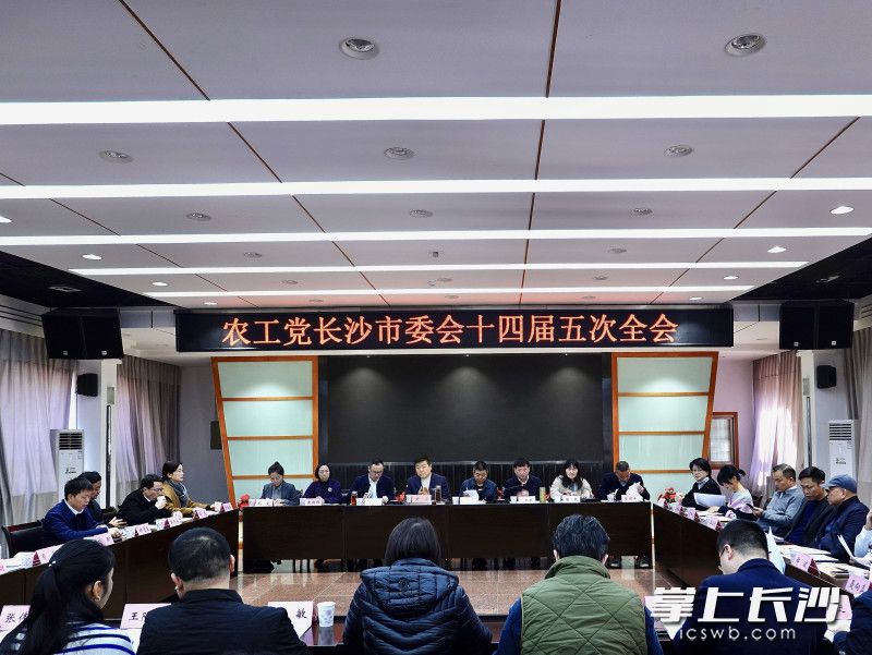 农工党长沙市委会十四届五次全会召开。长沙晚报通讯员 肖洁琪 摄