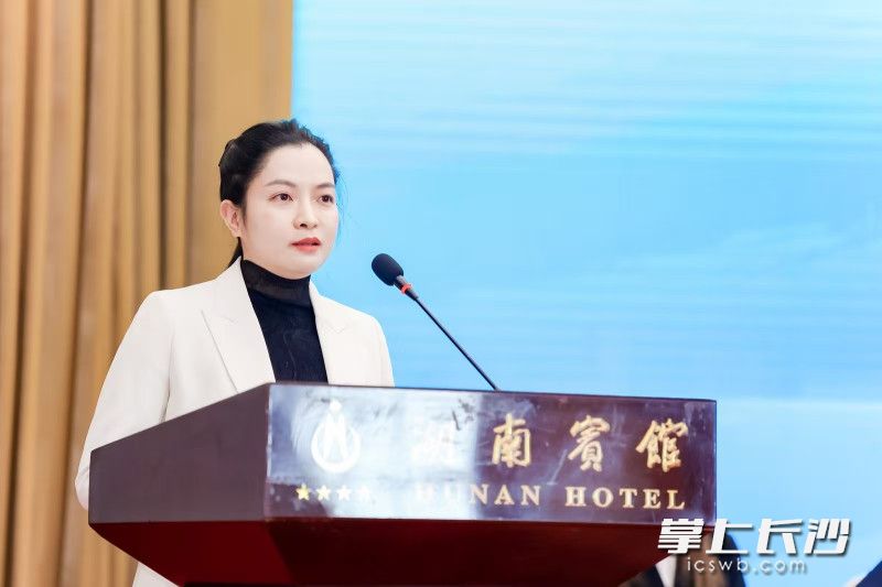 青联代表，香港赞帛商贸有限公司负责人朱晴柳发言。
