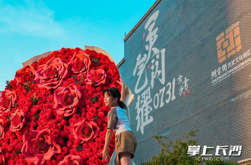 在长沙的街头巷尾，处处可见幸福与浪漫的元素。均为长沙晚报全媒体记者 邹麟 摄