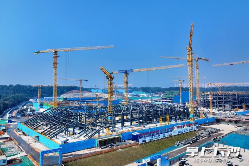 湘江科学城建设现场。