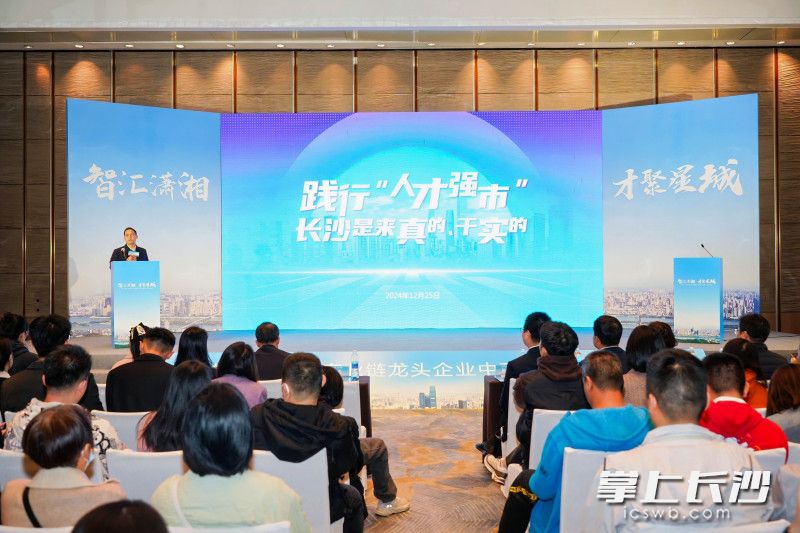 25日，长沙在广州开展“智汇潇湘 才聚星城”2024年长沙重点产业链龙头企业中高端人才洽谈活动。 均为主办方供图