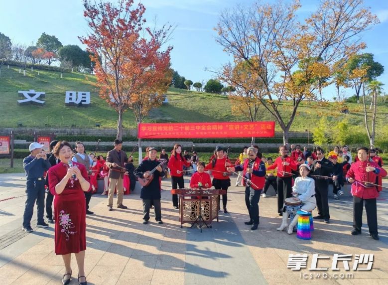 支部组织“五老”开展党的二十届三中全会精神“宣讲+文艺”活动。