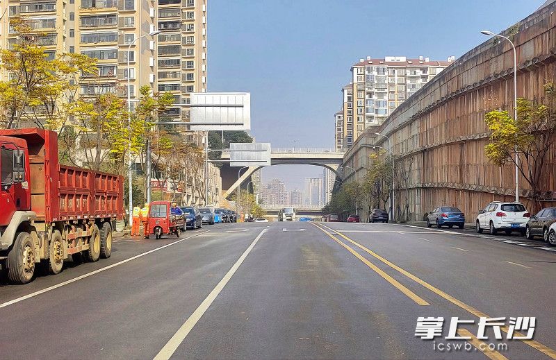 湘林路已投入使用。 均为通讯员供图