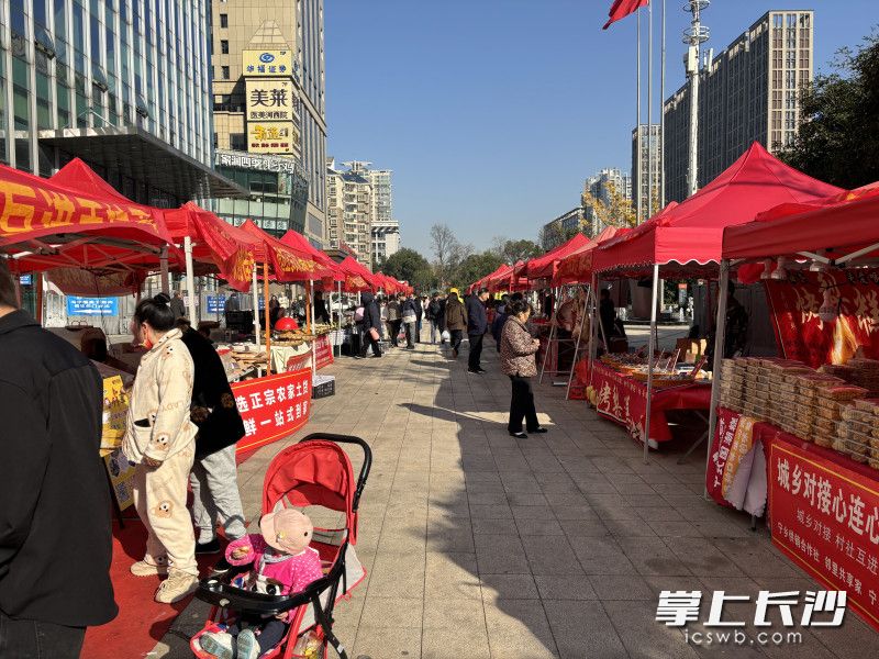 巷子口镇产品展销走进长沙市区。