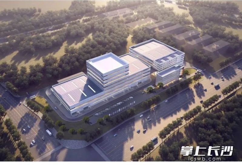 将于今年4月交付使用的湖南蒙星纳米材料科技有限公司生产基地效果图。
