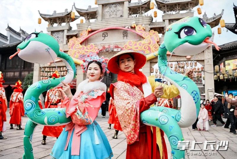 蛇舞新春。 蛇舞新春。