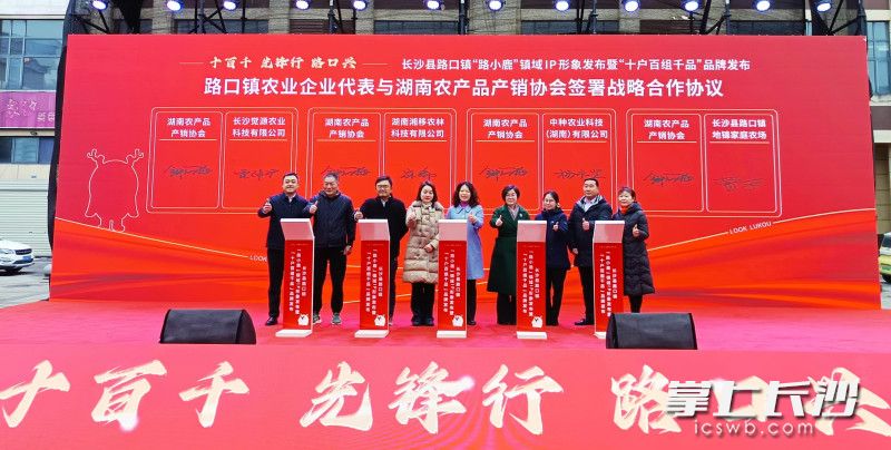 镇域IP“路小鹿”正式亮相，串起文旅、产业资源。长沙晚报全媒体记者 王斌 摄