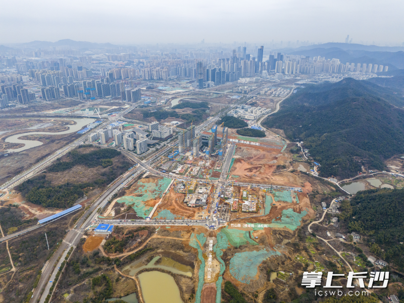 未来社区路网航拍图。