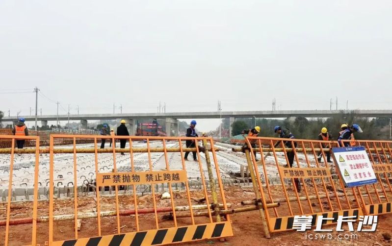 科创大道（原白云城际主干道）建设现场。