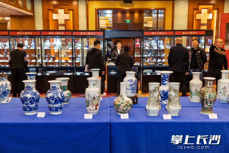 湖南第33届文物交流会开幕。 均为长沙晚报全媒体记者董阳摄