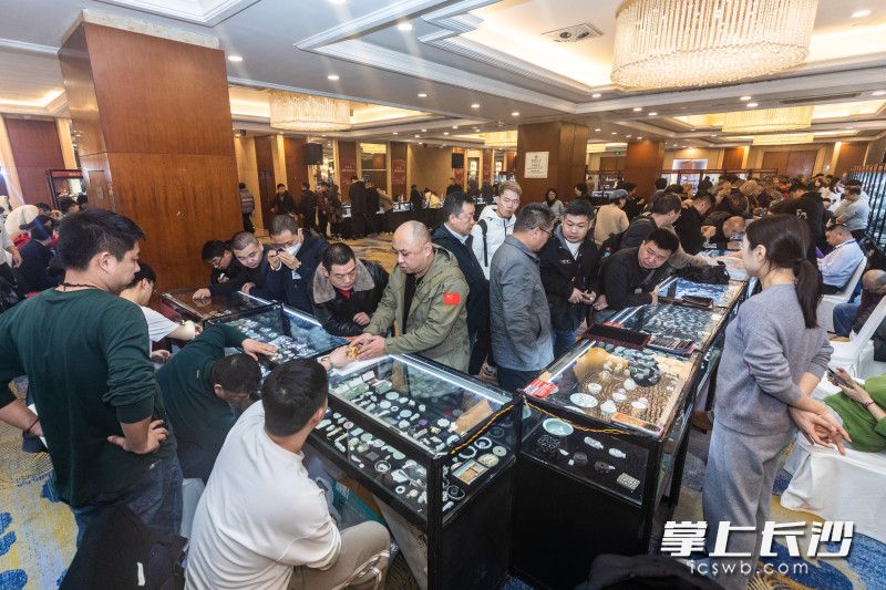 湖南第33届文物交流会活动日人气火爆。均为长沙晚报全媒体记者 董阳 摄