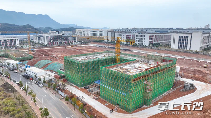 方恒新材标准化厂房及配套用房建设正在加快推进中。浏阳经开区供图