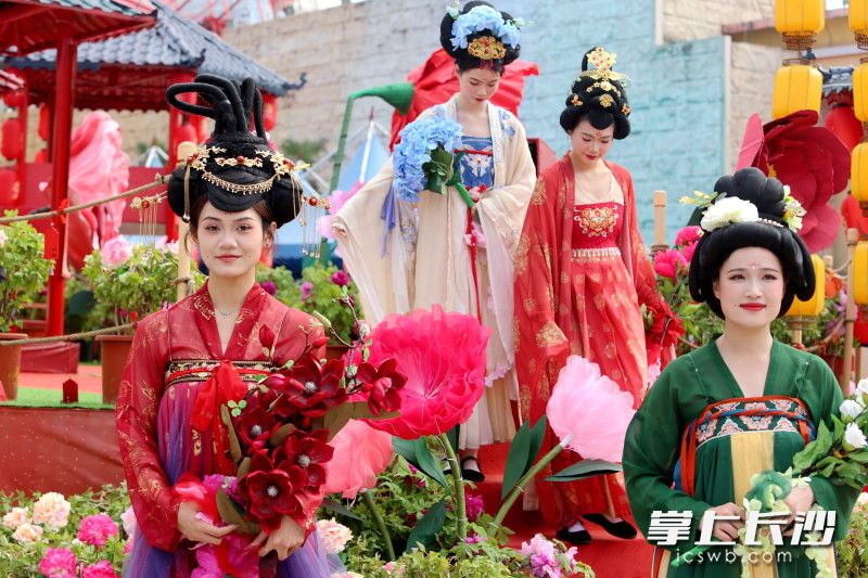 长沙世界之窗满园尽现国色芳华。