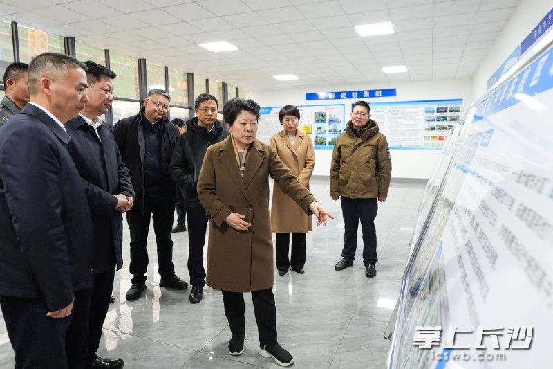 吴桂英调研雅礼中学东校区项目，并听取片区规划建设、会展经济发展等介绍。