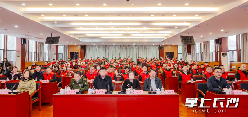 长沙退役军人志愿服务交流鉴学活动。