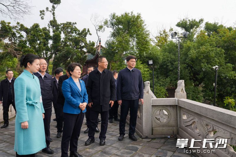 岳阳楼（党员干部忧乐文化教育基地）考察现场。