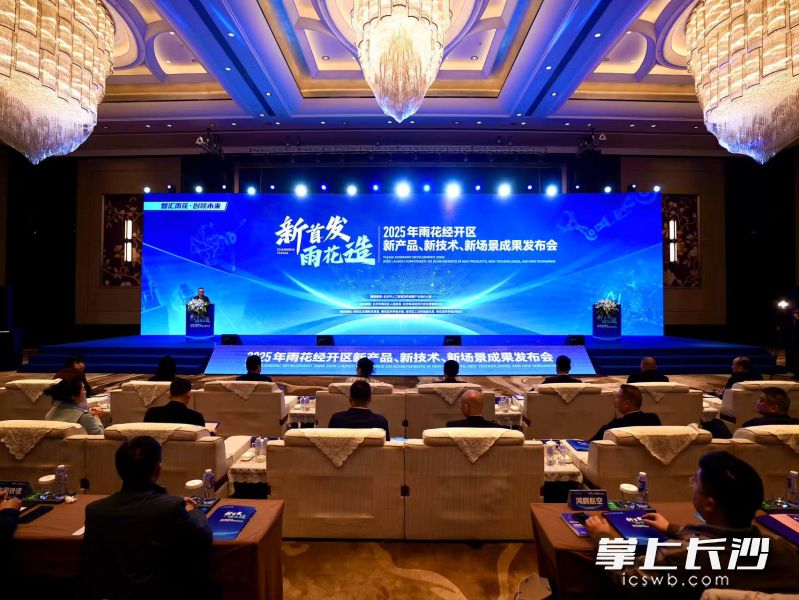 2025年雨花经开区“三新”成果发布会现场。长沙晚报全媒体记者 邓迪 摄
