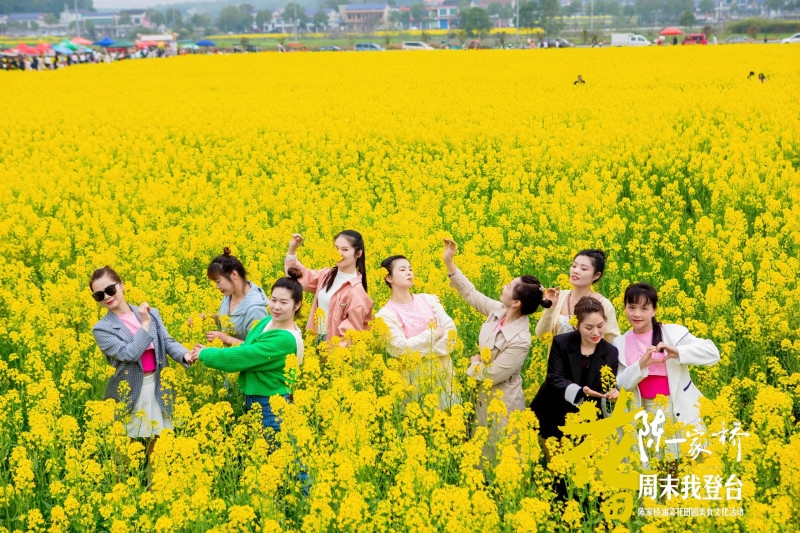 四面八方的游客汇聚陈家桥村,开心享受这儿的花海美景和乡野美食。 均为趣嗨影视供图 四面八方的游客汇聚陈家桥村,开心享受这儿的花海美景和乡野美食。 均为趣嗨影视供图