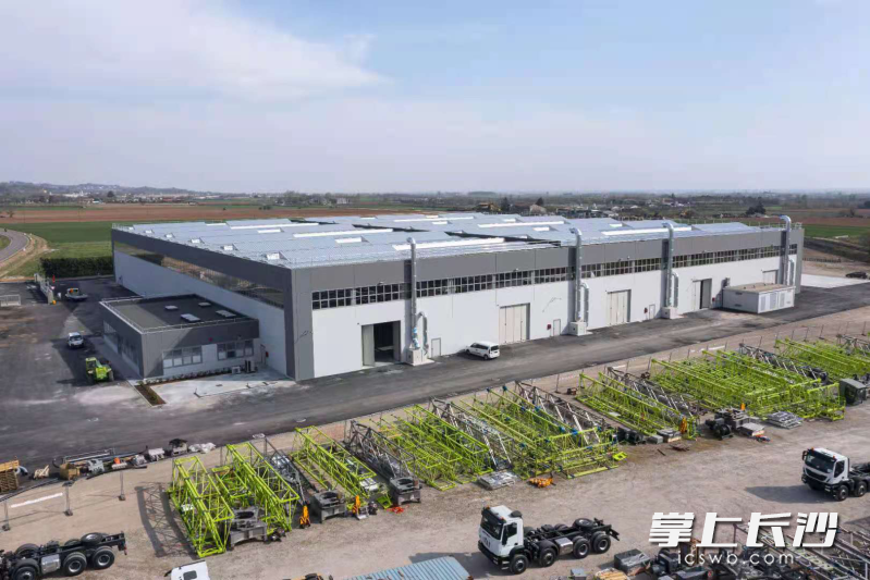 2021年5月，中联重科位于意大利的欧洲新工厂投入运营。 资料图片