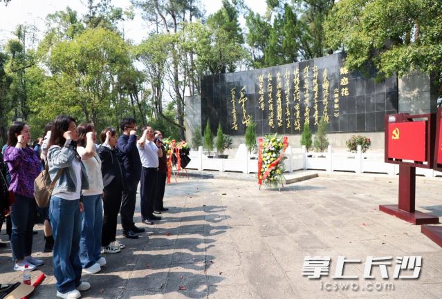 全体党员重温入党誓词。 均为长沙晚报通讯员 向玲娅供图