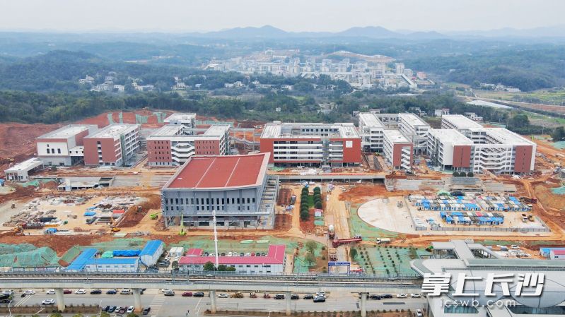长沙市一中（湘江科学城校区）建设现场。
