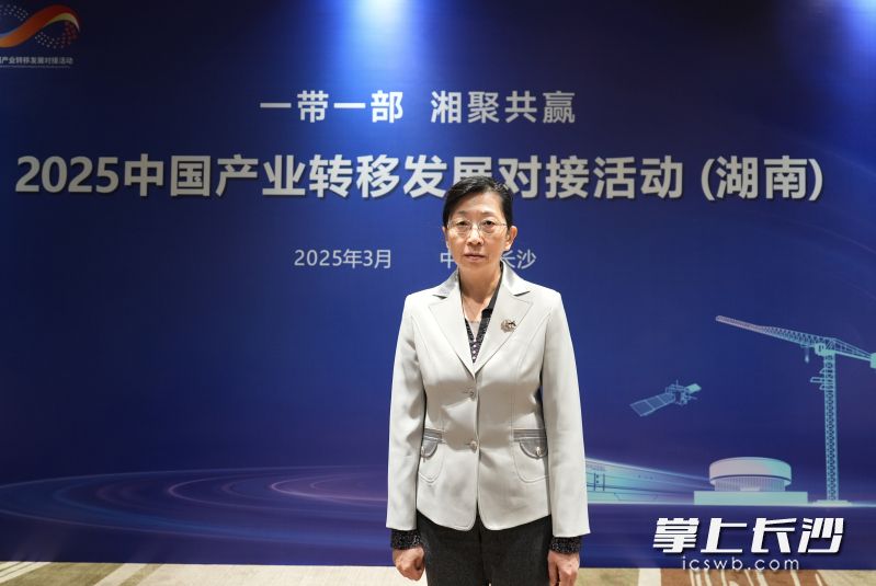 国家工业信息安全发展研究中心主任、党委副书记蒋艳。长沙晚报全媒体记者 郭雨滴 摄