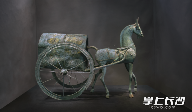 铜车马（辎(zī)车）。贵州省博物馆藏