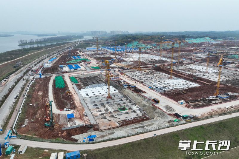 湖南大学科创港航拍图。