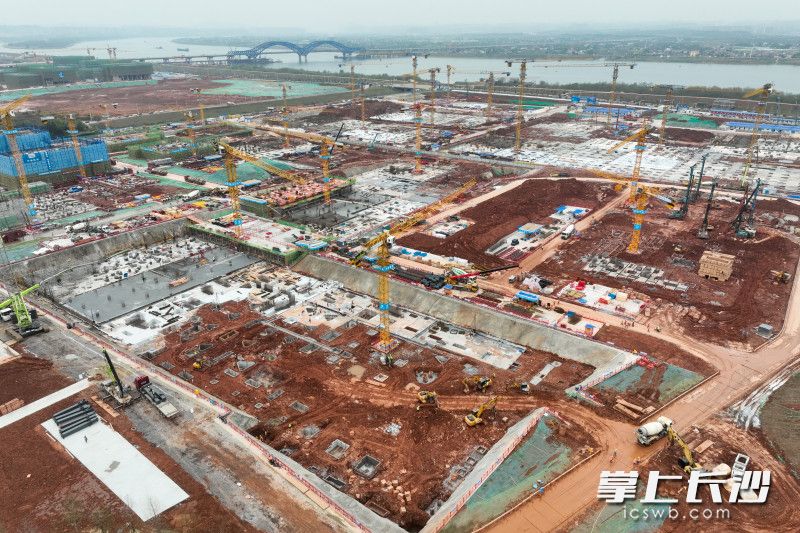 湖南大学科创港桩基施工全部完成，转入主体建设阶段。